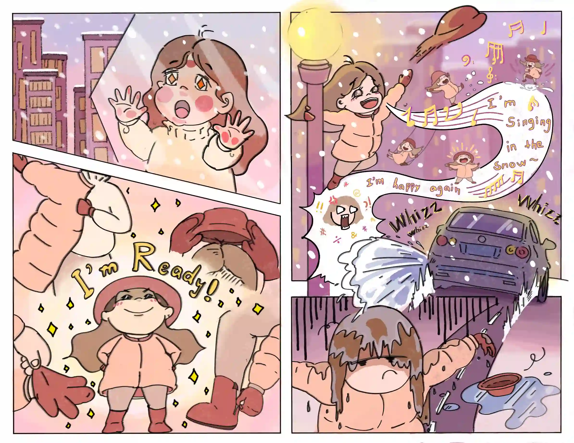 Singing In The Snow illustration